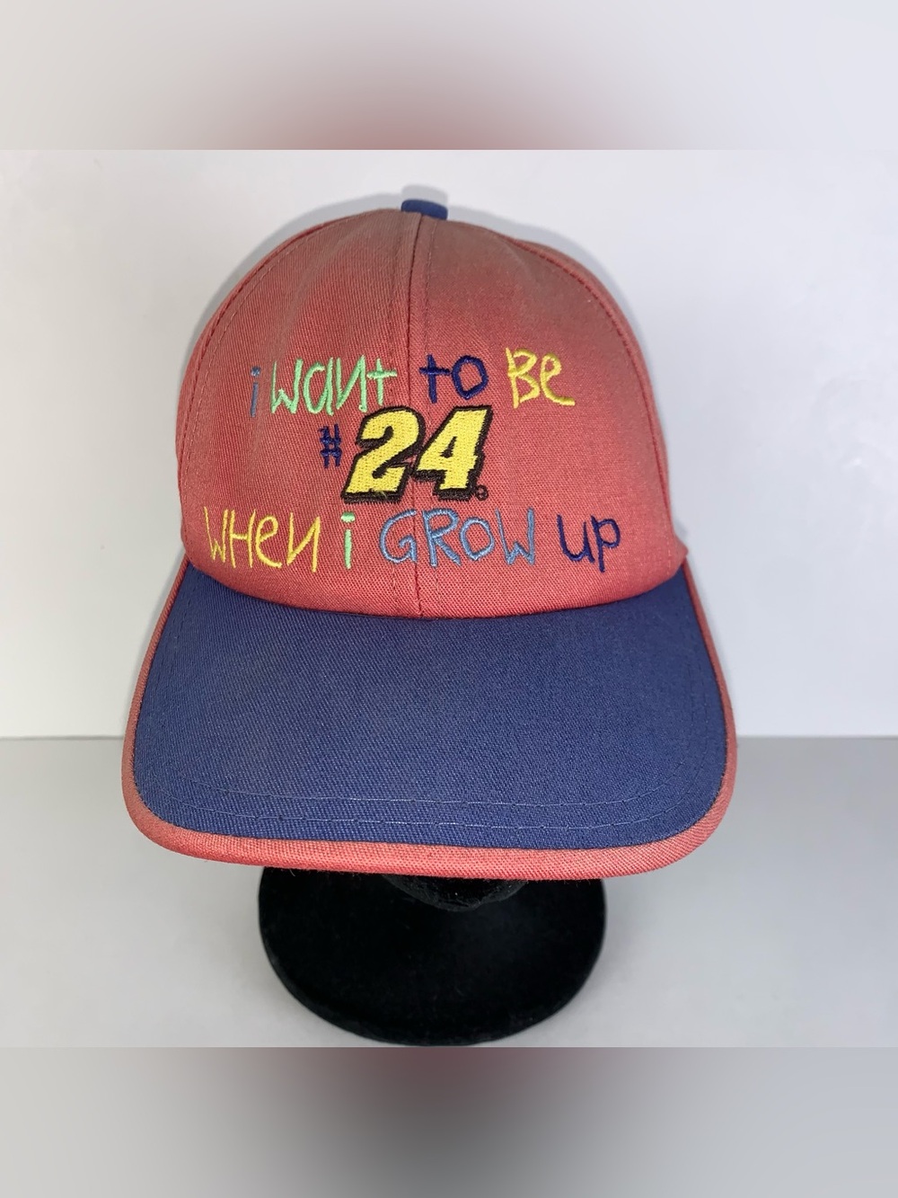 Kids Size OS Adjustable Cap Hat Jeff Gordon 24 NASCAR Vintage Chase Authentics